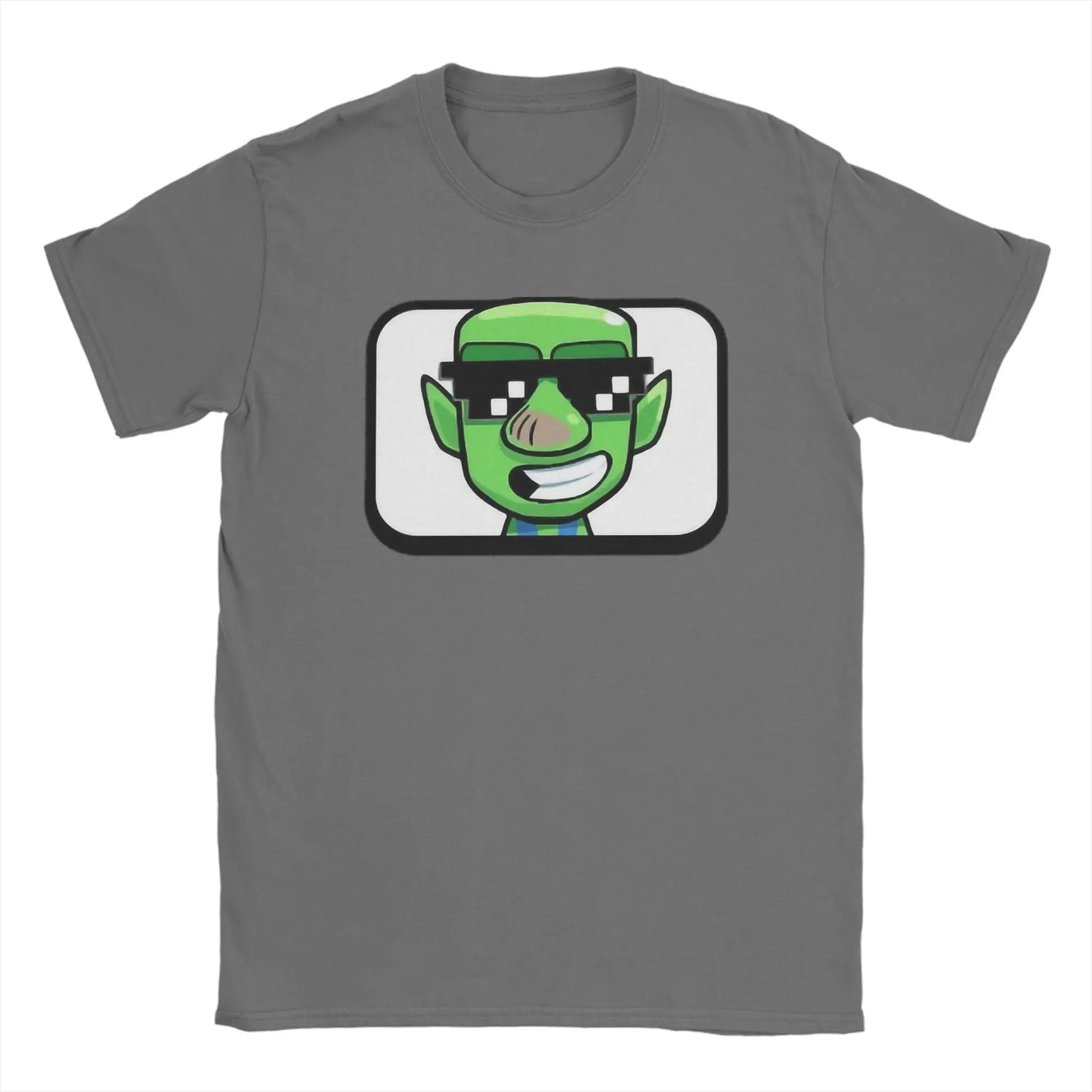 Men's Deal With It Goblin Clash Royale Inspired T Shirts Pure Cotton Clothing Vintage Short Sleeve O Neck Tees Printed T-Shirts
