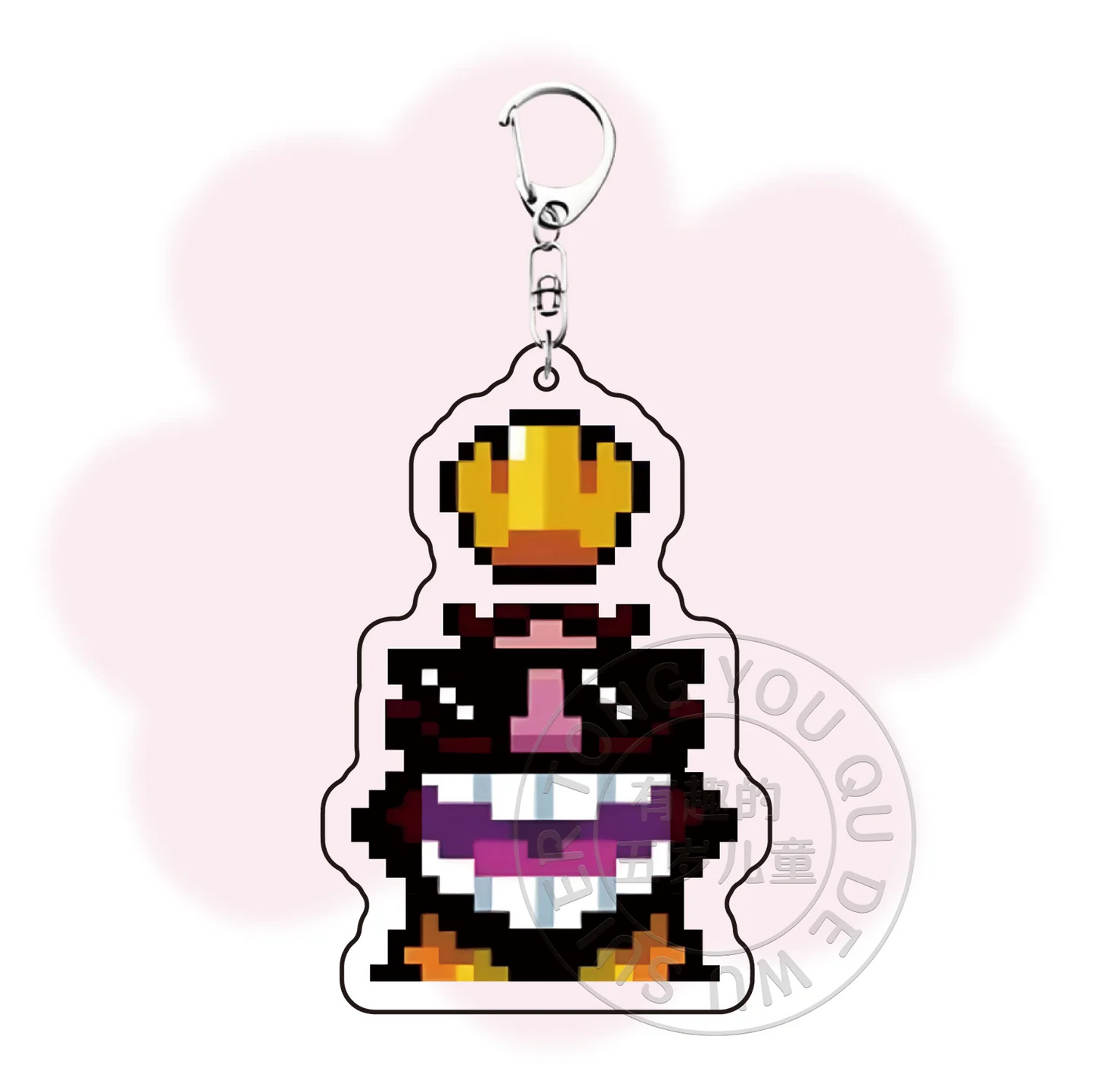 Clash Royale King Emoticon Game Peripherals Cute Acrylic Key Chain Keychains Model Pendant Decoration Kid Toys Gift
