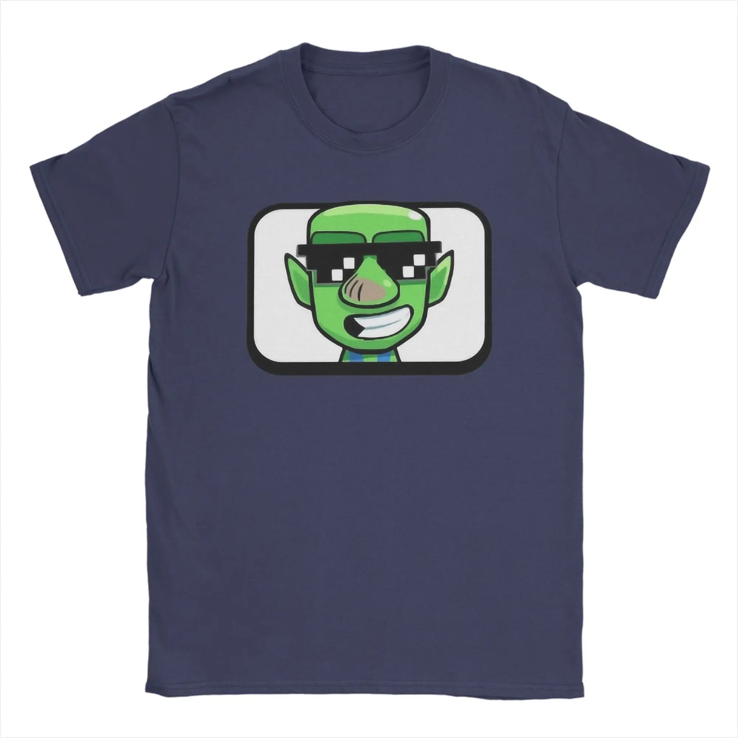 Men's Deal With It Goblin Clash Royale Inspired T Shirts Pure Cotton Clothing Vintage Short Sleeve O Neck Tees Printed T-Shirts