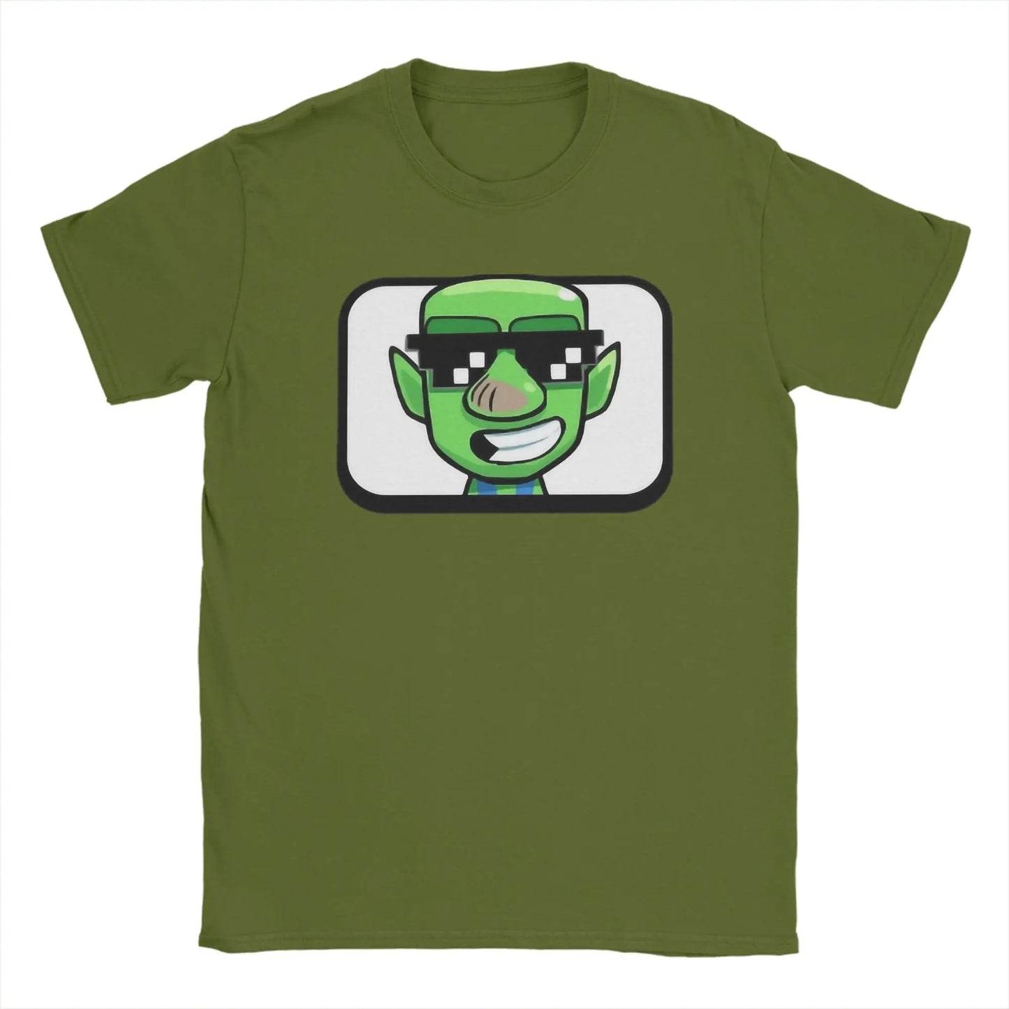 Men's Deal With It Goblin Clash Royale Inspired T Shirts Pure Cotton Clothing Vintage Short Sleeve O Neck Tees Printed T-Shirts