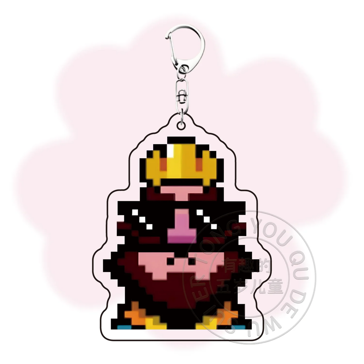 Clash Royale King Emoticon Game Peripherals Cute Acrylic Key Chain Keychains Model Pendant Decoration Kid Toys Gift