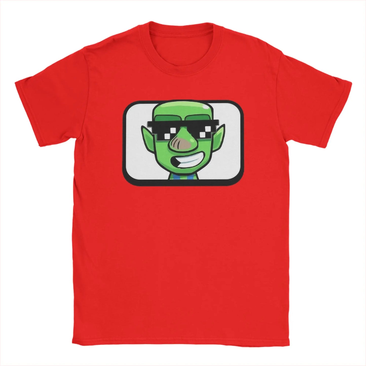Men's Deal With It Goblin Clash Royale Inspired T Shirts  Pure Cotton Clothing Vintage Short Sleeve O Neck Tees Printed T-Shirts